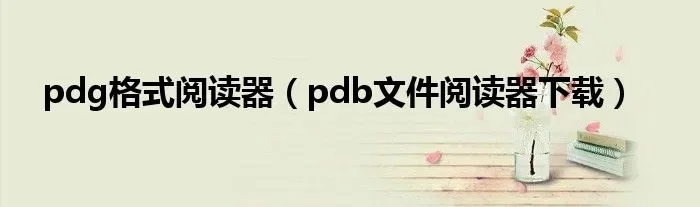 pdg阅读器下载　PDG阅读器下载
