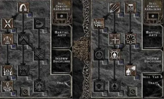 暗黑破坏神2刺客PK加点攻略：Oak+精神／陷阱组合详解