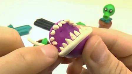 植物大战僵尸立体手工制作教程：软陶／粘土DIY步骤详解